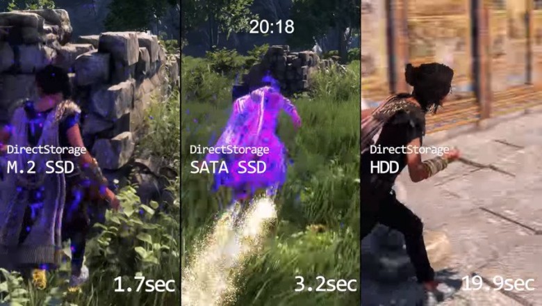 เกม Forspoken โชว์การโหลดเกมผ่าน DirectStorage API ส่งข้อมูลเร็วกว่าเดิม 1.7 เท่า