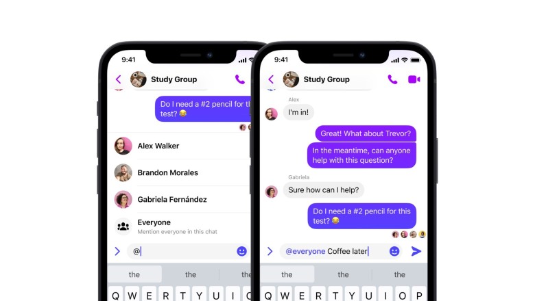 Facebook Messenger เพิ่มทางลัดแท็ก @everyone เรียกทุกคน /silent ส่งแบบเงียบ ๆ