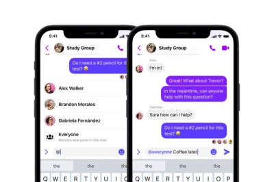 Facebook Messenger เพิ่มทางลัดแท็ก @everyone เรียกทุกคน /silent ส่งแบบเงียบ ๆ