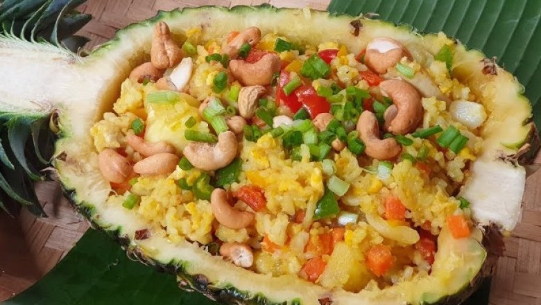 ข้าวผัดสับปะรด อาหารจานเดียว