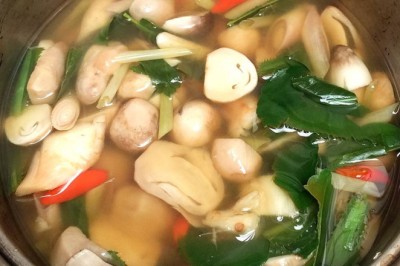 ต้มยำเห็ดฟาง อาหารเพื่อสุขภาพ