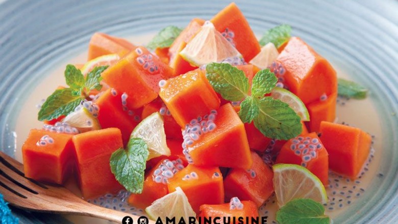 ฟลุตสลัดมะละกอ ขนมนานาชาติ