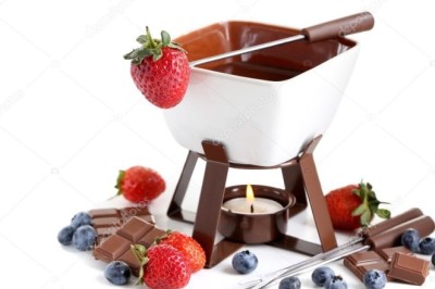 สตรอเบอร์รี่ฟองดูว์ ขนมนานาชาติ