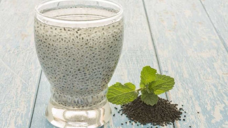 น้ำเม็ดแมงลัก เครื่องดื่ม