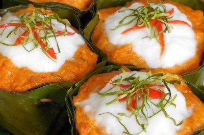 ห่อหมกปลาแมคเคอเรล อาหารเพื่อสุขภาพ