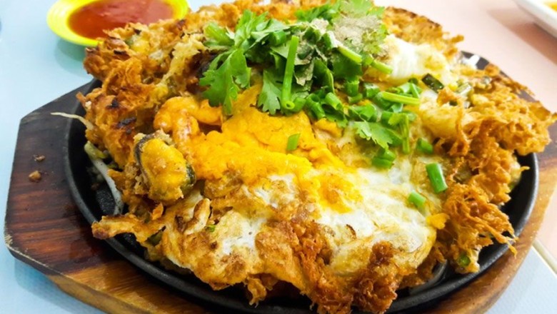 หอยแมลงภู่ทอด อาหารจานเดียว