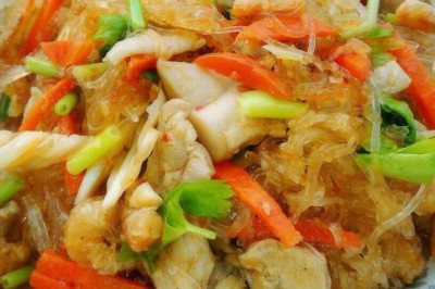 ผัดวุ้นเส้น อาหารจานเดียว