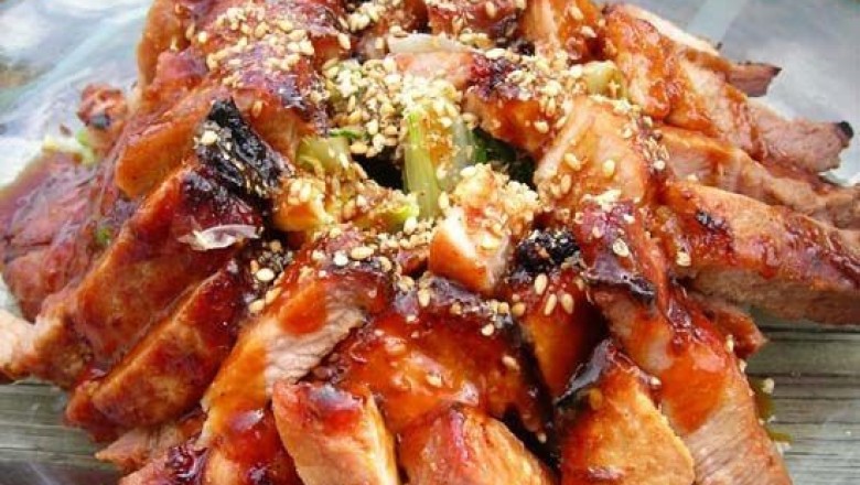 หมูย่าง เทอริยากิ อาหารญี่ปุ่น