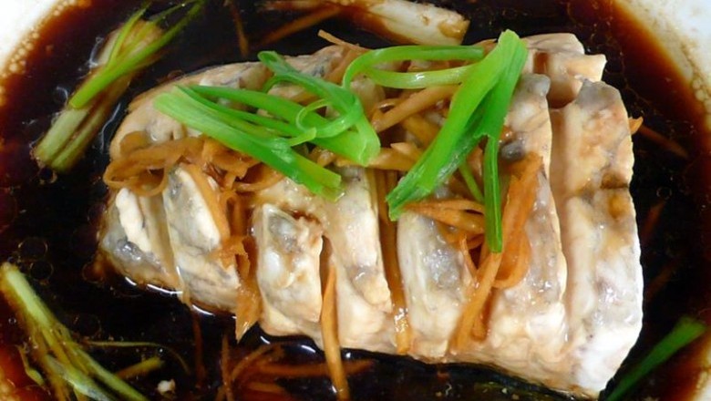 ปลากะพงนึ่งซีอิ๊ว อาหารจานเดียว