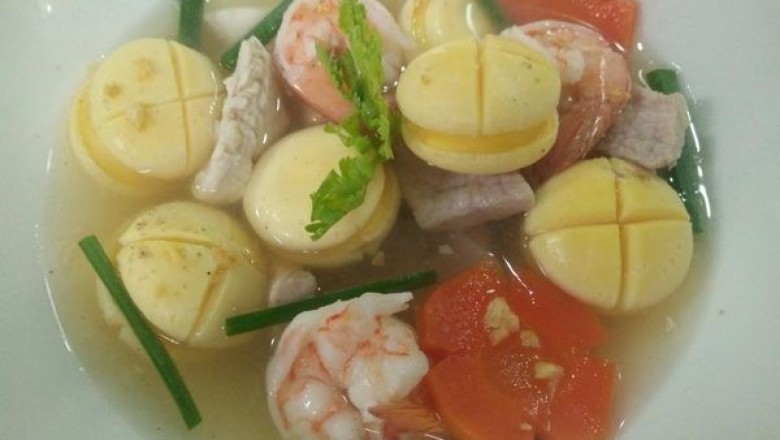 แกงจืดลูกรอก อาหารจานเดียว