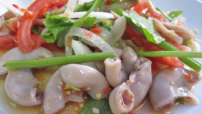 ยำไส้ตัน อาหารจานเดียว