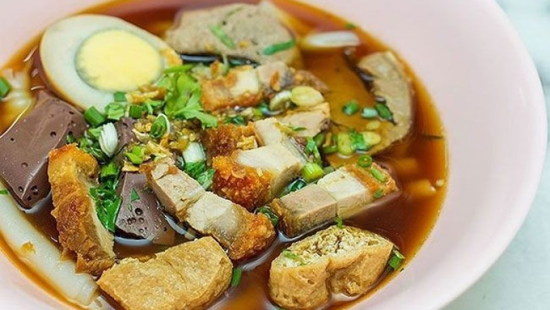 ก๋วยจั๊บน้ำข้น อาหารจานเดียว