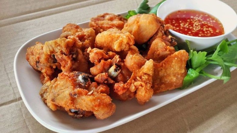 ไก่รวนเค็ม อาหารจานเดียว