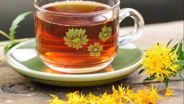 น้ำดอกคำฝอย เครื่องดื่ม