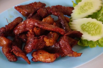 วิธีการทอดเนื้อเค็มให้อร่อย