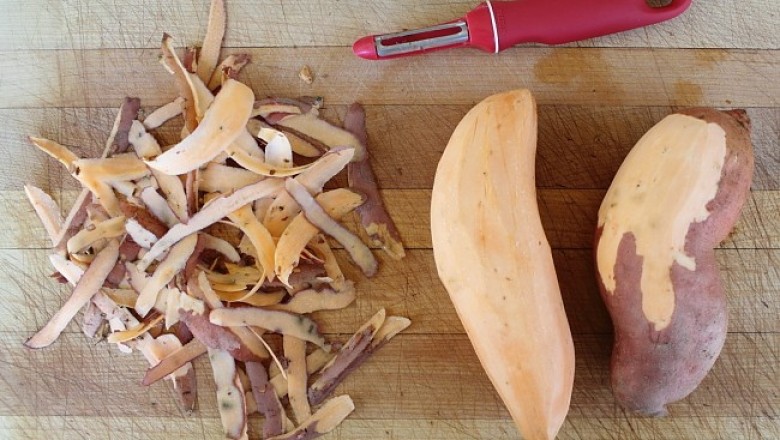 วิธีปอกมันไม่ให้ยางติดมือ