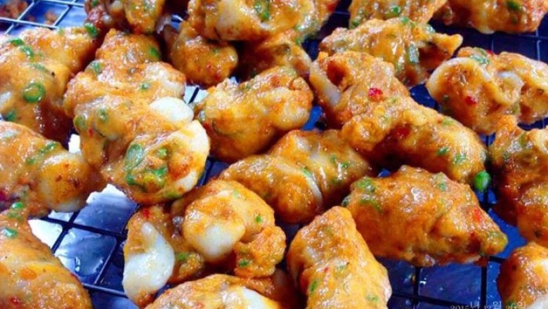 ทอดมันปลาหมึก อาหารจานเดียว