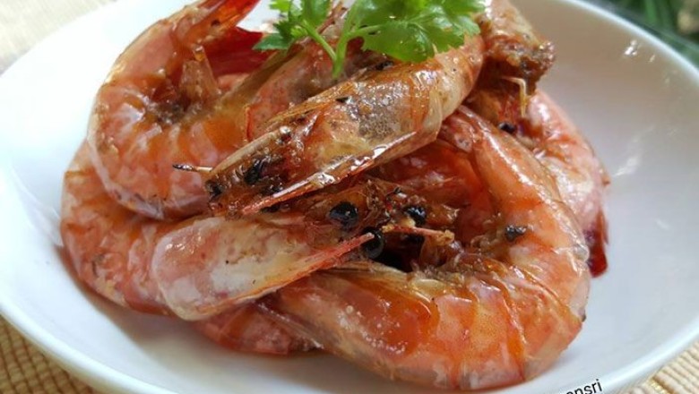 กุ้งหวาน อาหารจานเดียว