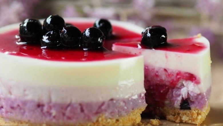 บลูเบอร์รี่ชีสเค้ก ขนมนานาชาติ