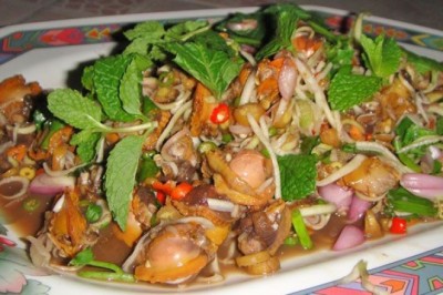 ยำหอยแครง อาหารจานเดียว