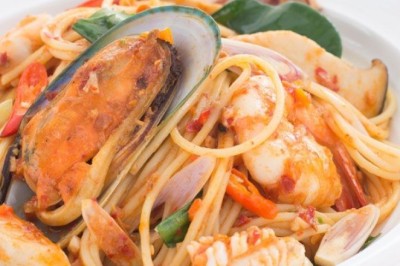 สปาเก็ตตี้ต้มยำทะเล อาหารจานเดียว