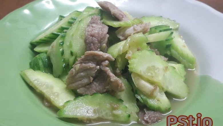 หมูผัดแตงกวา อาหารภาคใต้