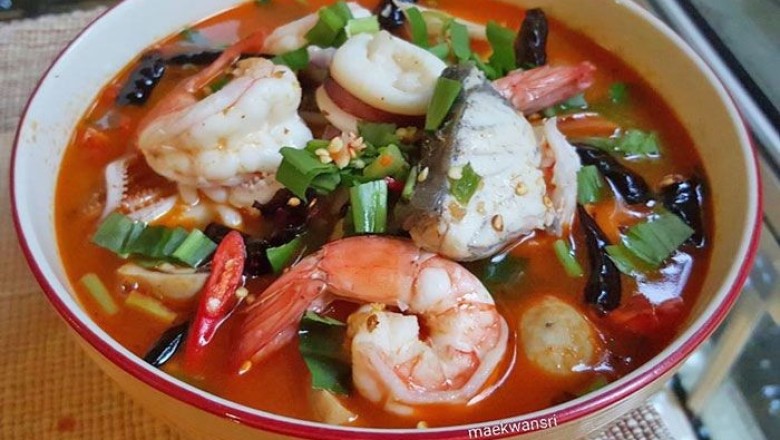 ต้มยำทะเล อาหารจานเดียว