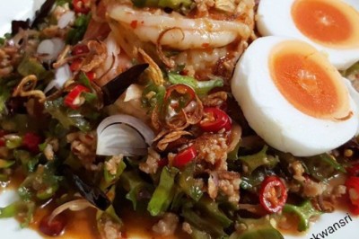 ยำถั่วพูล อาหารจานเดียว