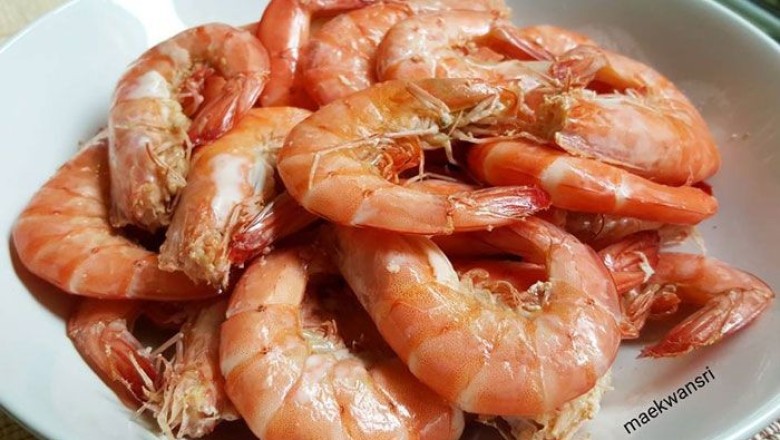 กุ้งอบเกลือ อาหารจานเดียว