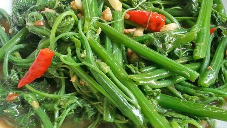 ผัดยอดฟักแม้ว อาหารจานเดียว