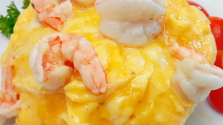 ข้าวไข่ข้นกุ้ง อาหารจานเดียว