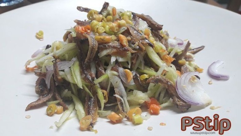 ยำปลาฉิ้งฉ้างกับมะม่วง อาหารภาคใต้