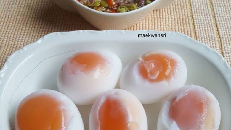 ไข่ต้มกับพริกน้ำปลา อาหารจานเดียว